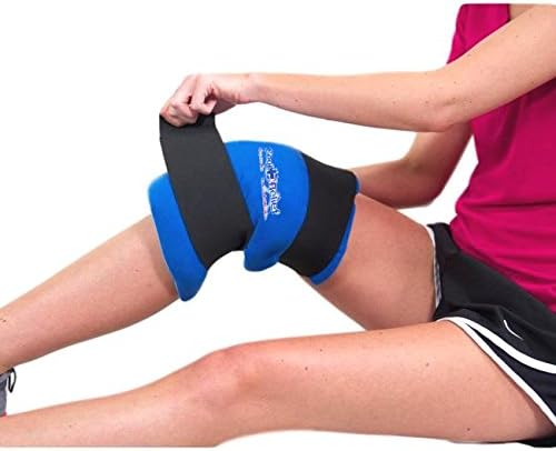 Soft Gel Knee Ice Wrap, Cold Therapy Compression Ice Pack, Universal Size