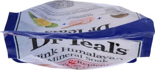 Dr Teal's Epsom Salt Magnesium Soak, Restore & Replenish with Pink Himalayan Salt, 3 lbs
