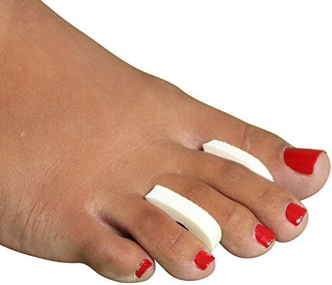 Foam Toe Separators for Women and Men, Made in USA 1/4 Inch, 100 Pack | Made in USA, Corn Relief, Blister Relief, Hammer Toe Relief