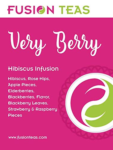 Very Berry Hibiscus Herbal Fruit Tea - Caffeine Free Loose Leaf Bulk Berries Herbs and Fruit - 5 Oz Pouch