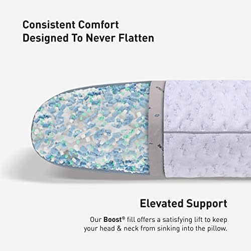 Bedgear Storm Performance Pillow, 1.0 Cooling Pillow for Side Sleepers, Medium Firm Support, Ver-Tex Cooling Cover, Air-X Mesh, Washable