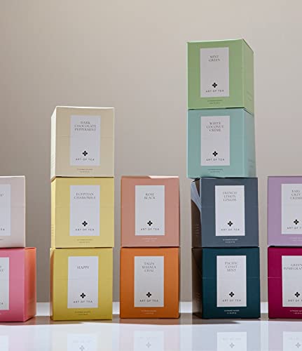 Art of Tea Organic French Lemon Ginger 1.5oz Loose Leaf Tea Tin, Caffeine Free Herbal Tea, Organic Rooibos & Lemongrass Ginger Tea, Premium Loose Leaf Herbal Tea for Relaxation & Digestion