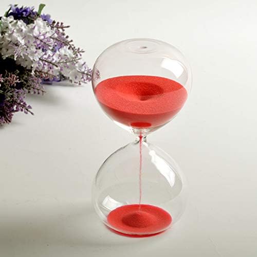 Graces Dawn Super Beautiful Transparent Glass Hourglass Sand Timer 60 Minutes with (Black)