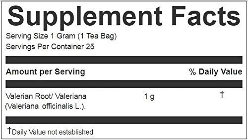Hanan Peruvian Secrets Valeriana Herbal Tea | 100% Natural Valerian Root | 25 Tea Bags | Naturally Aids in Relieving Occasional Stress, Tension | Safely Promotes Sleep and Relaxation