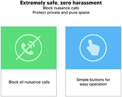 Call Blocker, Call Blocker for Landline Phones, 4000 Groups Large Capacity Prevent Harassment Caller ID Box with LCD Display