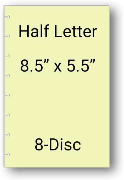Habit Tracker Inserts for 9 Disc Planners, Habit Log, Resolution Tracker, Monthly Habit Planner for Medium Size Planners (9 Disc Classic (7" x 9.25"))