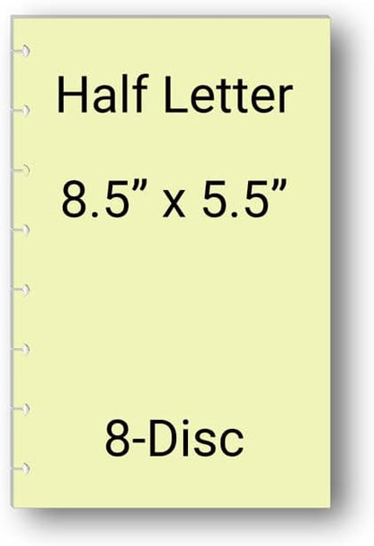 Habit Tracker Inserts for 9 Disc Planners, Habit Log, Resolution Tracker, Monthly Habit Planner for Medium Size Planners (9 Disc Classic (7" x 9.25"))