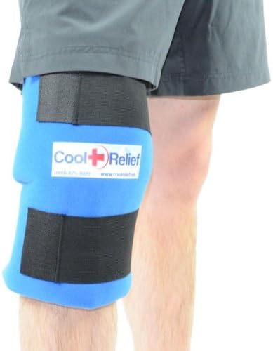 Soft Gel Knee Ice Wrap, Cold Therapy Compression Ice Pack, Universal Size