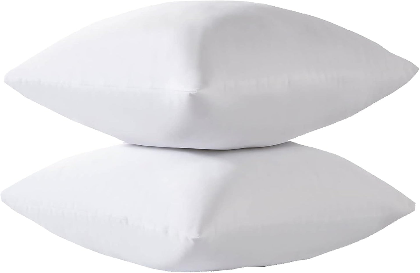Kingnex 4 Pack Waterproof Down Feather Proof Pillow Protectors with Zipper 20x20 Zippered Pillow Covers for Square Throw Pillow