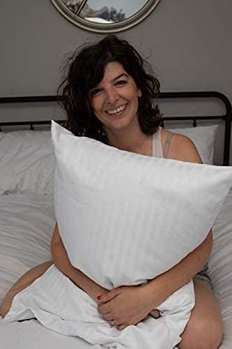 Set of 4 Pillow Protectors with Zipper Standard Size - 100% Resistant to Stains, Dust & Dirt - Washable Covers for Increased Pillow Lifespan