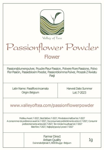 Passionflower Powder Fine Ground Dried Herb - Herbal Tea