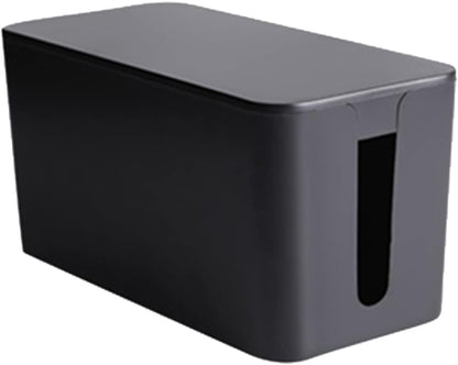 Cable Management Box,Power Cover Surge Protector for Desk Large Black