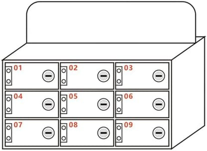 6-30 Slot Acrylic Phone Locker - Durable Charging Station for Classroom, Office, Events | Secure, Organized Storage for Multiple Devices