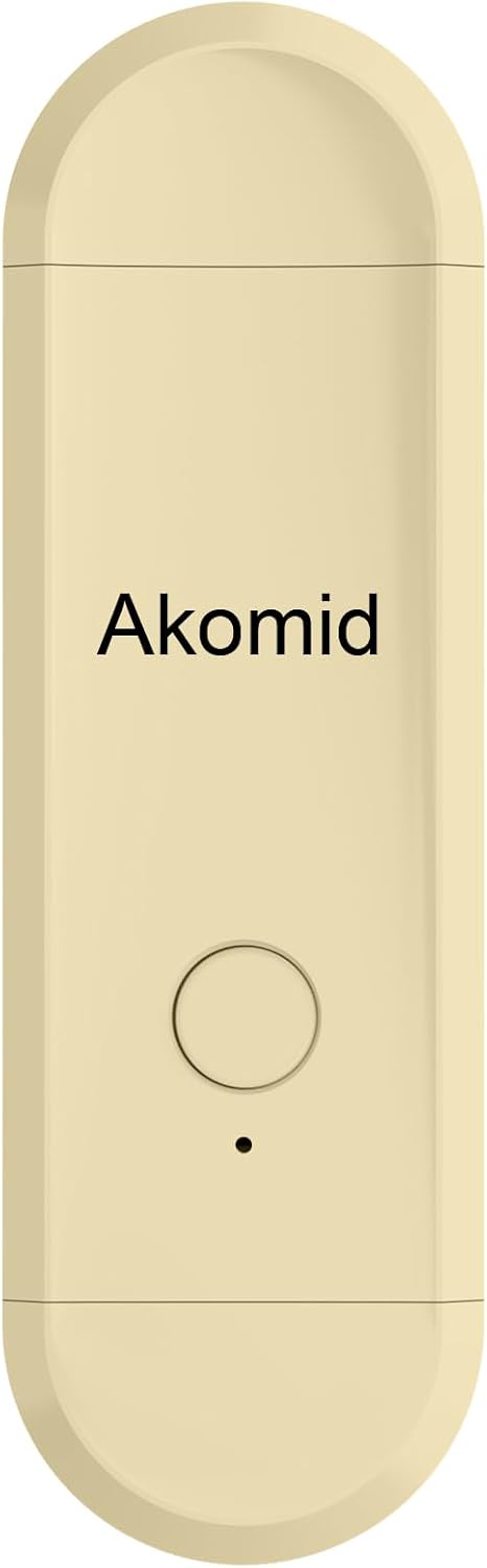 Akomid USB Rechargeable Book Light for Reading in Bed, 8 LEDs Bookmark Style Clip on, Eye-Cared Amber Light Mode for Kids, Blue Light Blocking, Stepless Dimming,Khaki