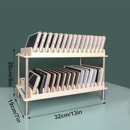 X-Large Cell Phone Holder for Classroom & Family Time, Anti-Slip Design with Grooves, Perfect for Home, School & Office Use - Versatile Phone Box