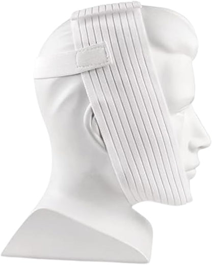 Bistras Super Deluxe White Chin Strap for Cpap Users - Anti Dry Mouth- Anti Snore Chin Strap Great Sleeping Solution for Men and Women to Keep Mouth Closed While Sleeping (1 pk)