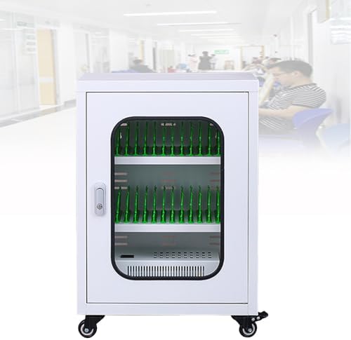 Wall-Mounted Phone Locker Charging Station - Secure Device Storage with USB Charging for Schools, Churches, AirportsPublic Spaces,White-6Slots
