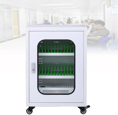 Wall Mounted Phone Locker with USB Charging Stations, Multi Functional Mobile Phone Storage for Schools Churches Airports（White,6slots）
