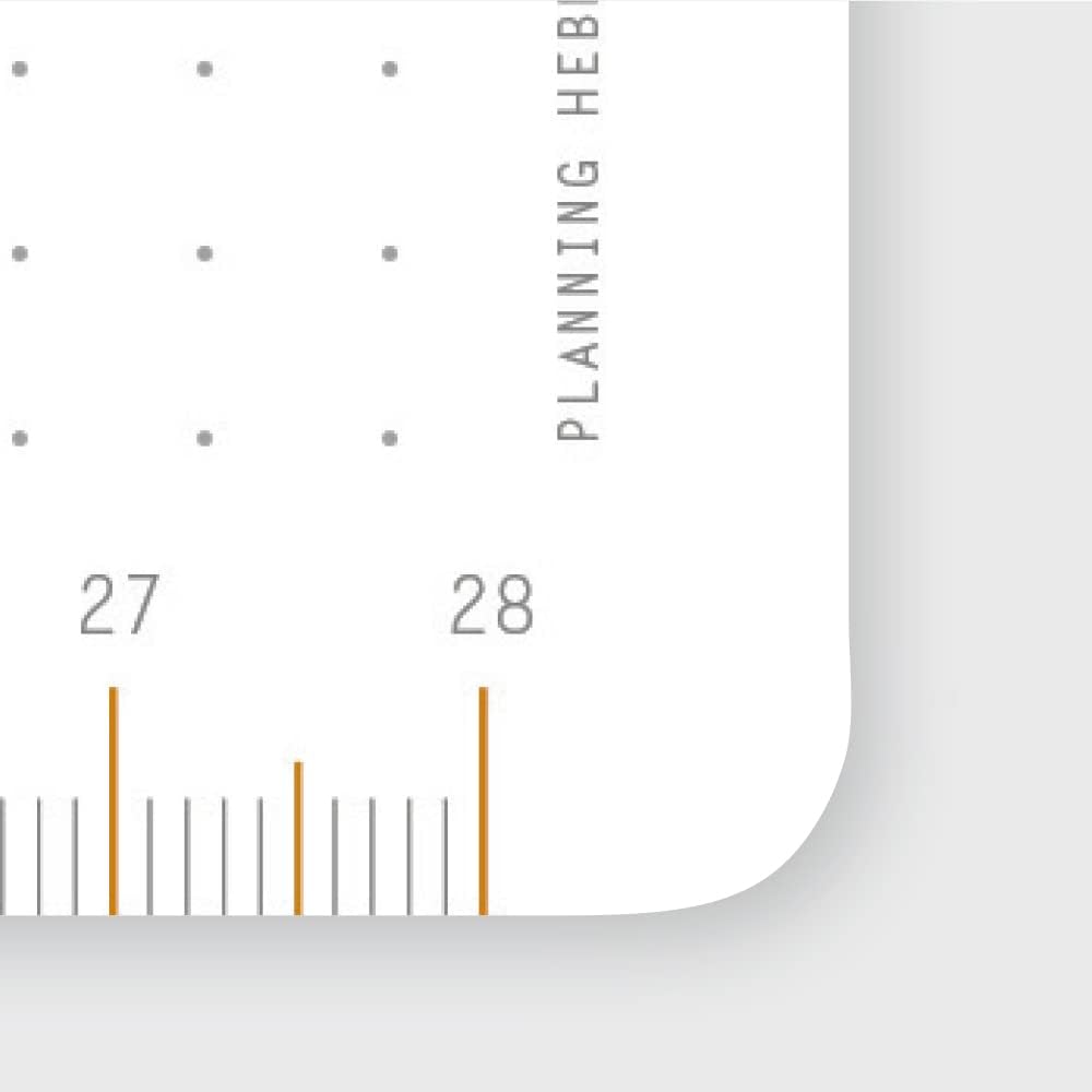 Rhodia -Ref 194041 - Undated Weekly Desk Pad - Premium 80 GSM White Paper -16 1/2 x 12 1/8" - 60 Sheets