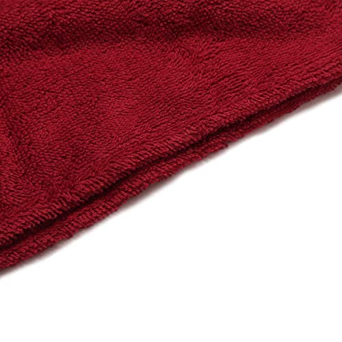 Huge Cotton Hair Towel Wrap for Women (Coral White)