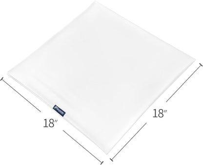 Waterproof Pillow Case Protector with Zipper 4 Pack Standard Size 20 x 26 inch White Pillow Protectors Feather Proof Pillow Covers Encasement Pillow Case