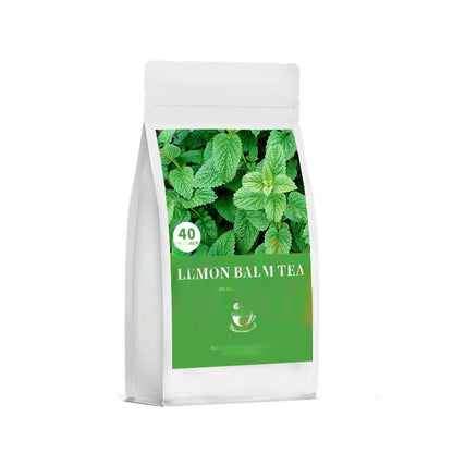 Kuting Premium Lemon Balm Tea Bags, 100% Natural Herbal Mint Tea, Sugar Free, Gluten Free, Soy Free, Non-GMO, 40 Count Round Eco-Conscious Teabags