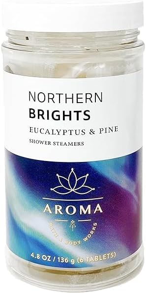 Bath & Body Works Aromatherapy Shower Steamers 4.8 OZ / 136 G Bottle (6 Tablets) (Eucalyptus Spearmint)