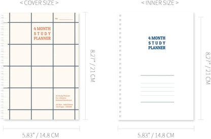 Monolike Basic B5 Monthly + Weekly Planner pad, A SET - Academic Planner, Weekly & Monthly Planner, To-do list, Note pad, Scheduler