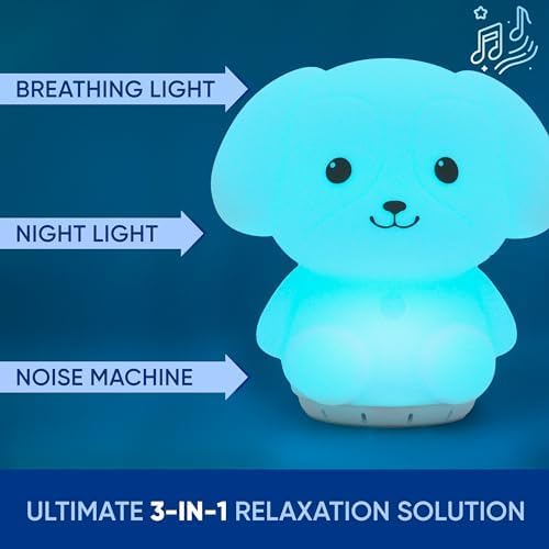 Rainlax Mindfulness Breathing Owl, 4-7-8 Guided Visual Meditation Light