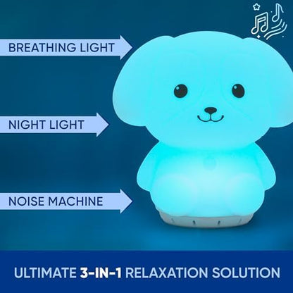 Rainlax Mindfulness Breathing Owl, 4-7-8 Guided Visual Meditation Light