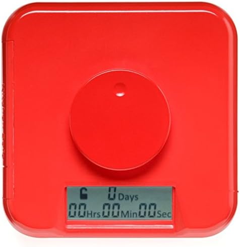 Kitchen Safe Time Locking Container (Medium), Timed Lock Box for Cell Phones, Snacks, and other unwanted temptations (White Lid + 5.5” Clear Base)