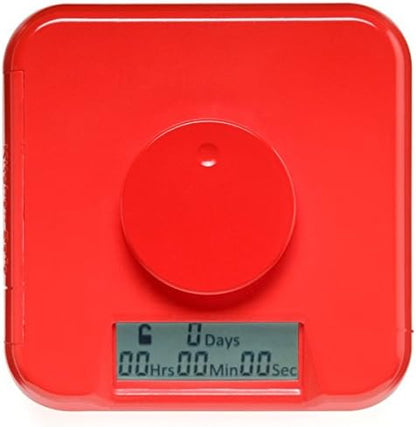 Kitchen Safe Time Locking Container (Medium), Timed Lock Box for Cell Phones, Snacks, and other unwanted temptations (White Lid + 5.5” Clear Base)