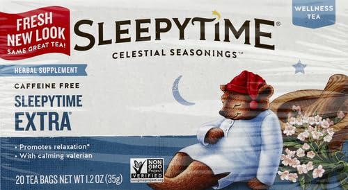Celestial Seasonings Sleepytime Extra Herbal Tea, 20 Tea Bags Box (Pack of 2)