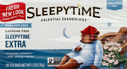 Celestial Seasonings Sleepytime Extra Herbal Tea, 20 Tea Bags Box (Pack of 2)