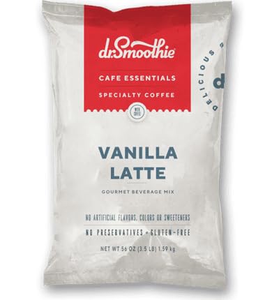 Café Essentials Matcha Green Tea Latte Frappe Mix – No Artificial Colors, Flavors, or Sweeteners – Shelf Stable – 51mg of Caffeine – Great for Hot, Iced, & Frozen Frappes (3.5 lb Bag, 30 Servings)