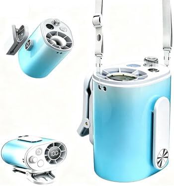 Portable Waist Fan, Clip on Neck Fan 5200mAh Rechargeable Hands-Free