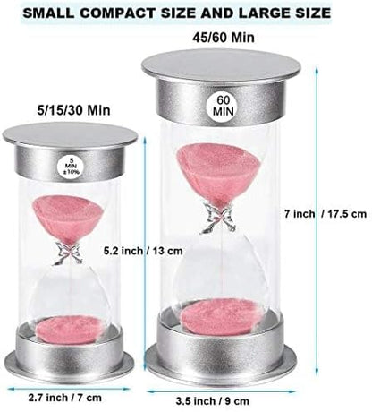 2 Minute Hourglass Sand Timer with Suction Cup,Unbreakable Sucker Sand Clock Timer 2 min,Plastic Mini Sand Watch,Rotatable Reloj De Arena for Kids Toothbrush(Blue)