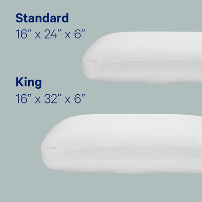 Casper Sleep Essential Cooling Foam Pillow, Standard Size – Firm Memory Foam with Cooling Cover, Supports Side Sleepers, Breathable & Pressure-Relieving