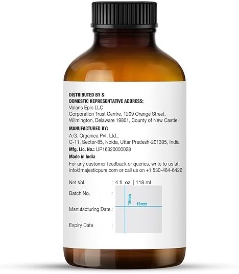 Majestic Pure Essential Oil with Glass Dropper - Essential Oils for Diffuser, Aromatherapy, Soap and Candle Making, Lavender Essential Oil, Lavender Oil, 4 Fl Oz