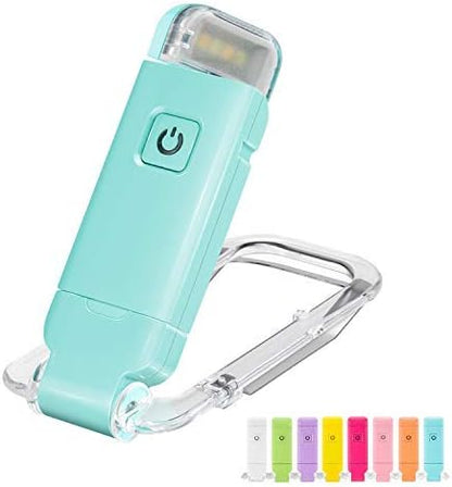 HONWELL Rechargeable Book Light, Clip On LED Reading Lights for Kids Reading in Bed, 3 Brightness Levels Dimmable Bookmark Light for Eye-Protection, Portable Reading Lamp for Bookworms, Travel(Orange)