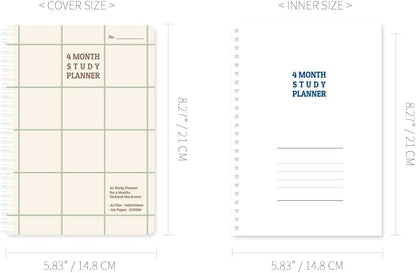 Monolike Basic B5 Monthly + Weekly Planner pad, A SET - Academic Planner, Weekly & Monthly Planner, To-do list, Note pad, Scheduler