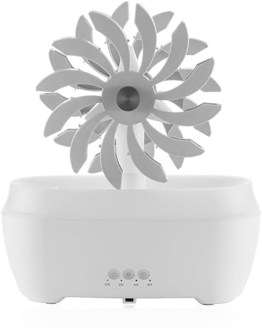 Windmill Aromatherapy Diffuser, 300ml Cloud and rain humidifier, Indoor Aromatherapy Machine, Baby humidifier.