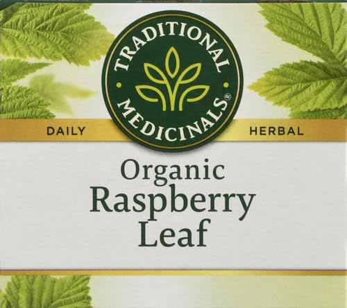Traditional Medicinals Tea, Organic Raspberry Leaf, Eases Menstrual Cramps, Supports a Healthy Pregnancy, 16 Tea Bags