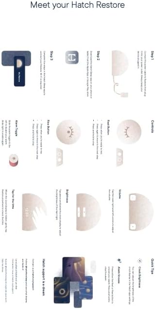 Hatch Restore 3 Sunrise Alarm Clock, Sound Machine, Smart Light (Putty) - White Noise, Screen-Free Sleep Routine