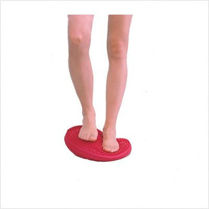 Cando-30-1870 CanDo Inflatable Balance Disc for Balance Training, Proprioception, Strengthening Lower Extremities, Posture, Back Pain, Stress Relief, Restlessness and Anxiety. Black, 14” Diameter