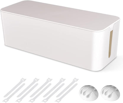 Cable Management Box, Large Cord Organizer Box to Hide Power Strip