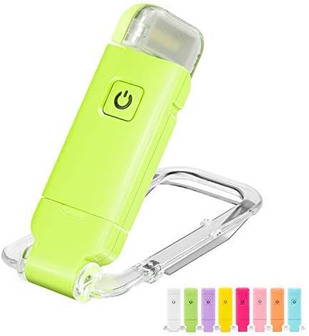 HONWELL Rechargeable Book Light, Clip On LED Reading Lights for Kids Reading in Bed, 3 Brightness Levels Dimmable Bookmark Light for Eye-Protection, Portable Reading Lamp for Bookworms, Travel(Orange)