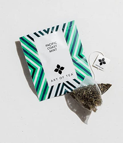 Art of Tea Organic French Lemon Ginger 1.5oz Loose Leaf Tea Tin, Caffeine Free Herbal Tea, Organic Rooibos & Lemongrass Ginger Tea, Premium Loose Leaf Herbal Tea for Relaxation & Digestion