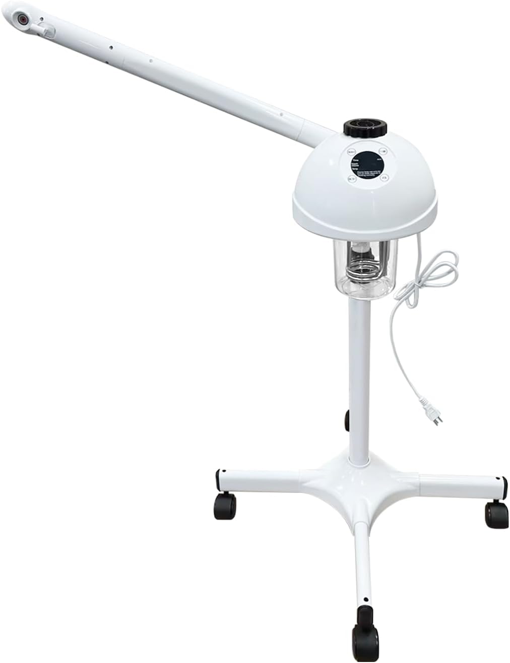 Professional Facial Steamer 3 in 1 Steamer for Face with Hot & Cold Nozzle 5X LED Magnifying Lamp Facial Steamer for Esthetician Beauty Face Equipment Use at Home or Salon