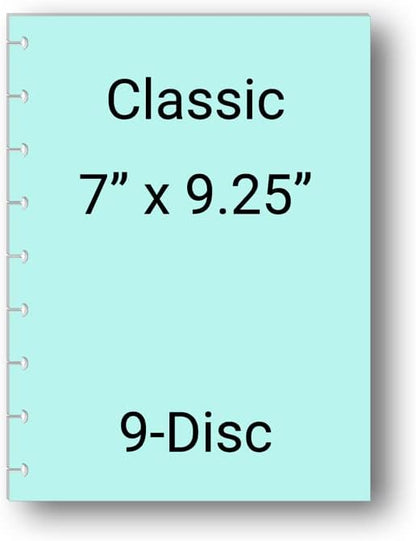 Habit Tracker Inserts for 9 Disc Planners, Habit Log, Resolution Tracker, Monthly Habit Planner for Medium Size Planners (9 Disc Classic (7" x 9.25"))